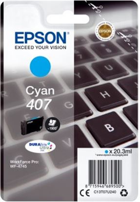 Zásobník Epson č.407 - T07U2 (Azurový)