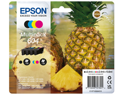 Zásobníky - Multi Pack Epson č.604 - T10G6 (Černé, azurové, purpurové, žluté)