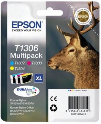 Zásobníky - Multi Pack Epson T1306 (Azurové, purpurové, žluté)