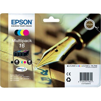 Zásobníky - Multi Pack Epson č.16 - T1626 (Černé, azurové, purpurové, žluté)