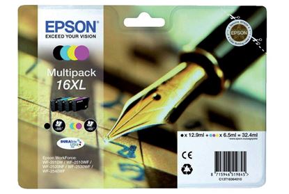 Zásobníky - Multi Pack Epson č.16XL - T1636 (Černé, azurové, purpurové, žluté)