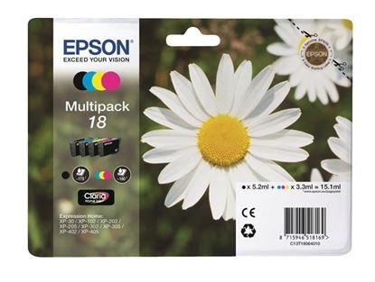 Zásobníky - Multi Pack Epson č.18 - T1806 (Černé, azurové, purpurové, žluté)