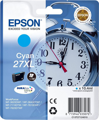Zásobník Epson č.27XL - T2712 (Azurový)