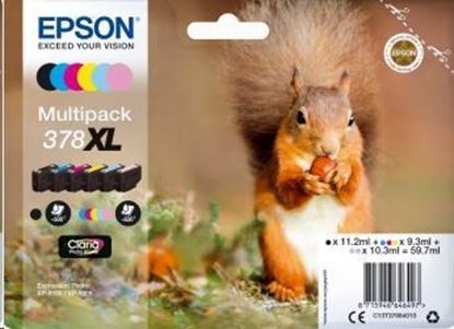 Zásobníky - Multi Pack Epson č.378 XL - T3798 (Černé, azur., purpur., žluté, sv.azur. a sv.purp.)