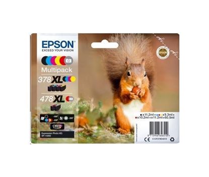 Zásobníky - Multi Pack Epson č.378XL + 478XL - T379D (Černé, azurové, purpurové, žluté, červené, šed