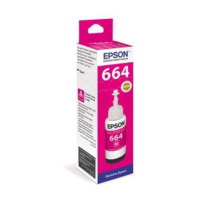 Lahev s inkoustem Epson č.664 - T6643 (Purpurová)