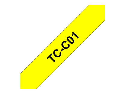 Páska Brother TC-01 (Černý tisk/signální žlutý podklad)