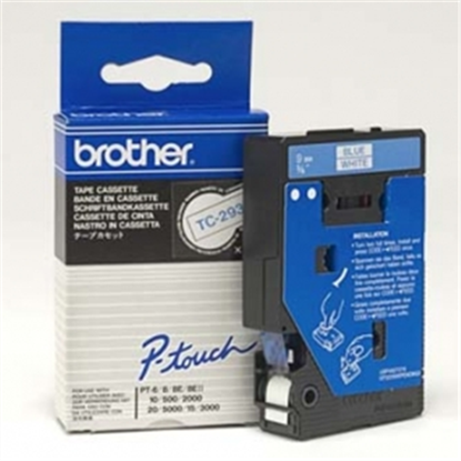Páska Brother TC-293 (Modrý tisk/bílý podklad)