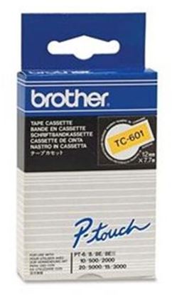 Páska Brother TC-601 (Černý tisk/žlutý podklad)