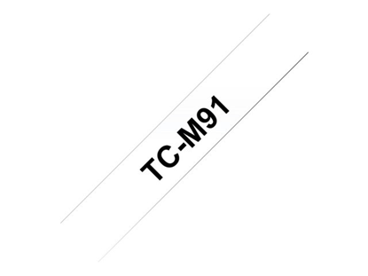 Páska Brother TC-M91 (Černý matný tisk/průsvitný podklad)