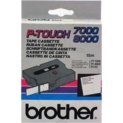 Páska Brother TX-141 (Černý tisk/průsvitný podklad)