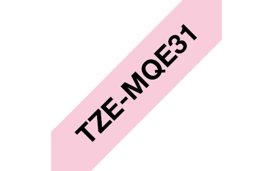 Páska Brother TZe-MQE31 (Černý tisk/růžový podklad)
