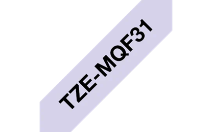 Páska Brother TZe-MQF31 (Černý tisk/bílý podklad)