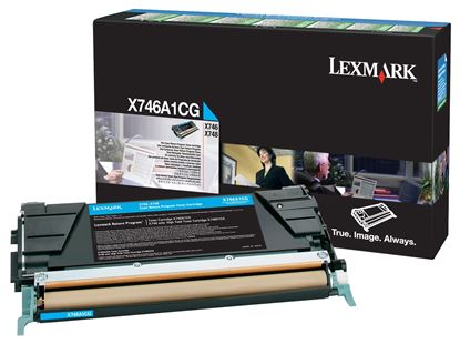 Toner Lexmark X746A1CG (Azurový) Return