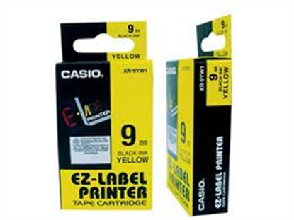 Páska Casio XR-9YW1 (Černý tisk/žlutý podklad) (9mm)